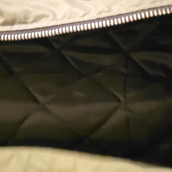 Army Green Quilted Bomber Jacket - Picture 4 of 4